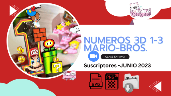 Numeros 3D Mario Bros Junio 11 2023