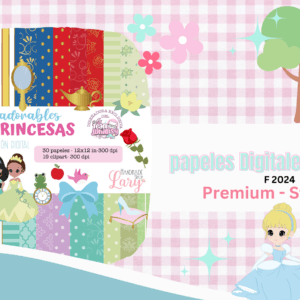 Papeles Digitales y Clip Arts - Adorables Princesas