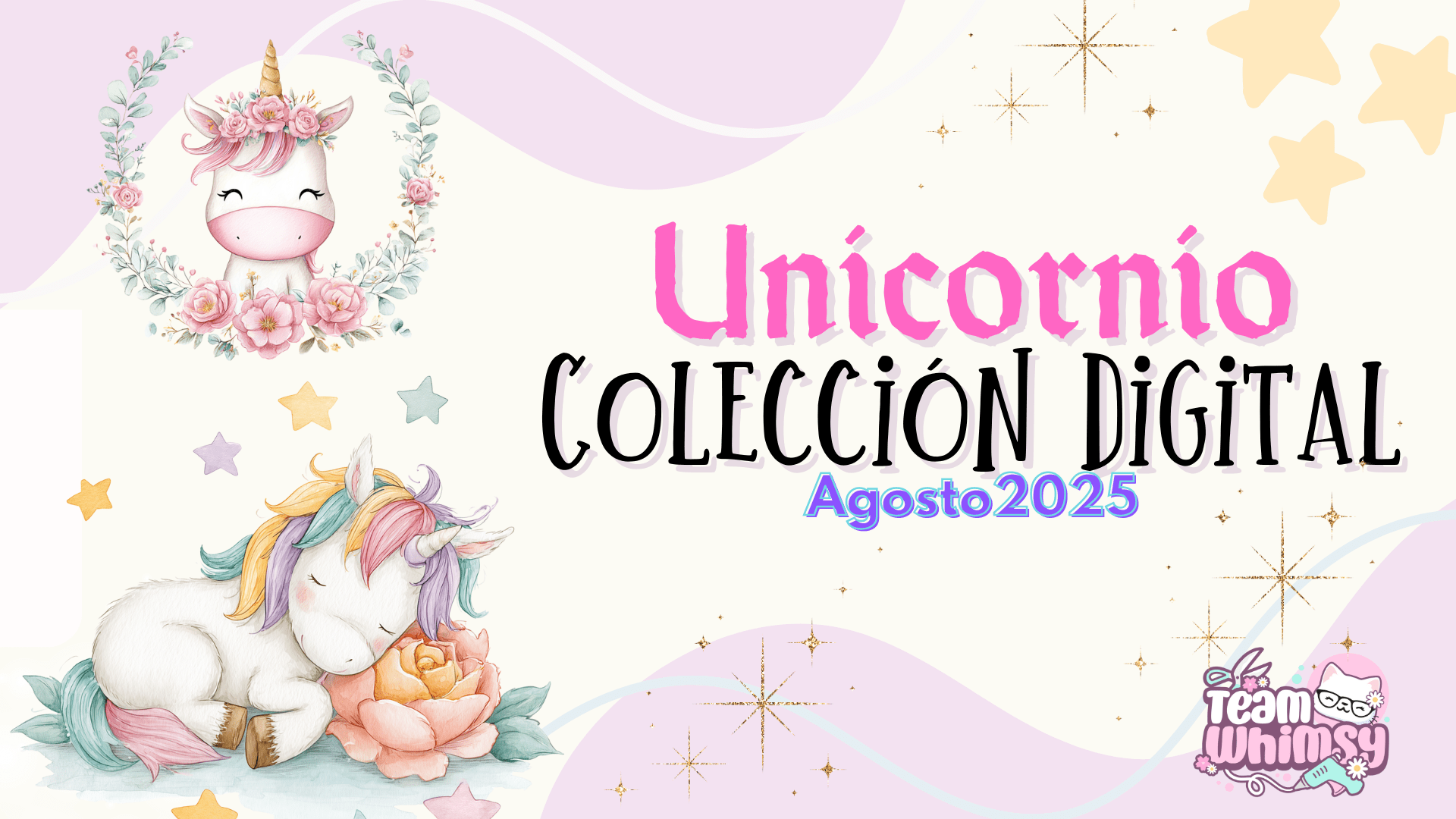Coleccion Digital – Unicornios rainbow-